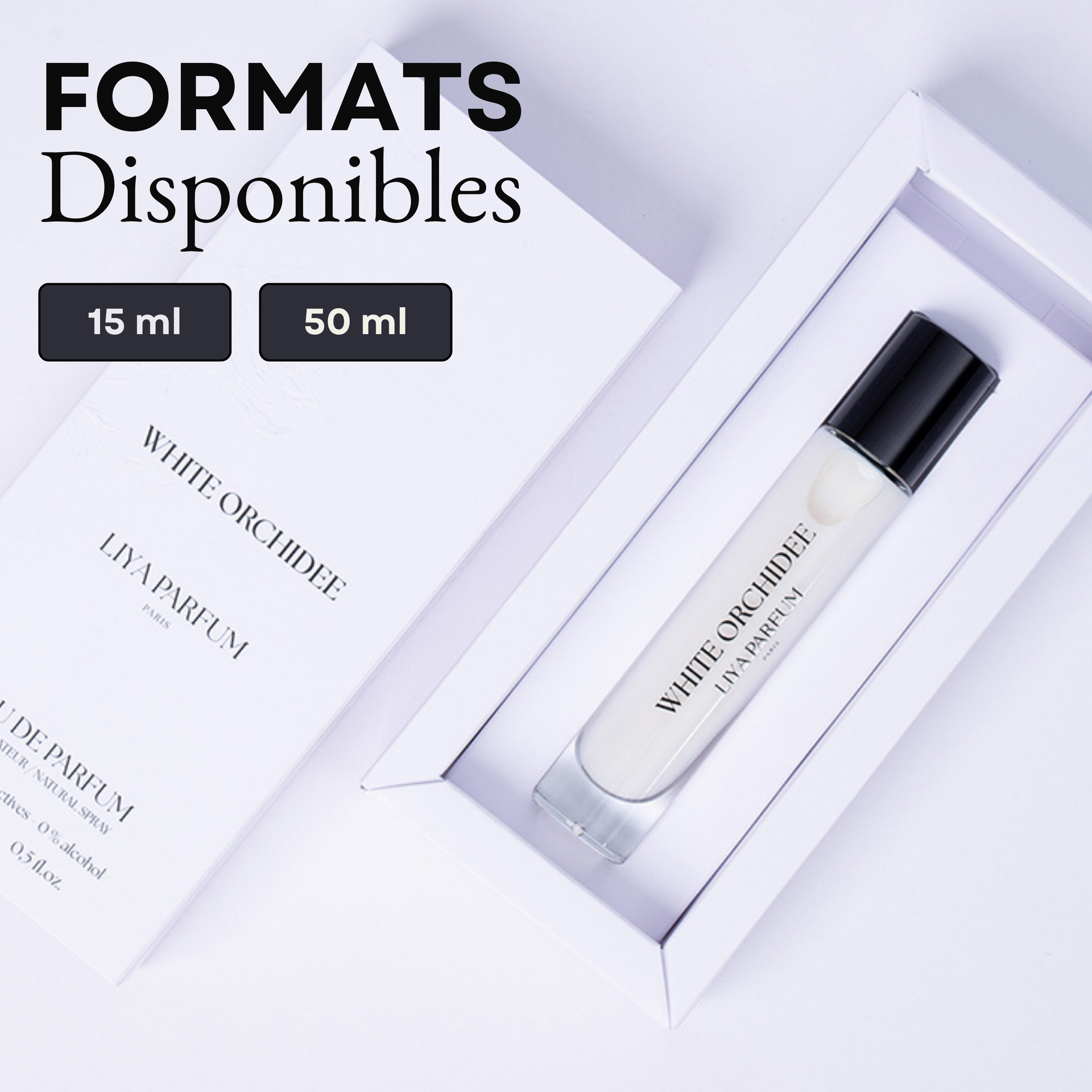 WHITE ORCHIDEE 50ml | Fragrance Envoûtante Naturelle – Liya Parfum
